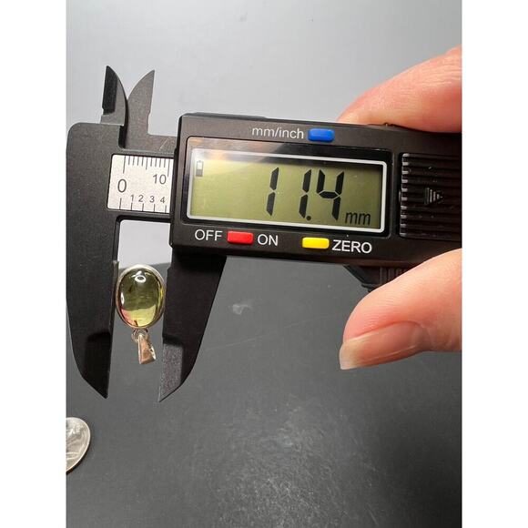 NEW Green with pink tourmaline sterling silver pendant 2.34 grams - Picture 4 of 12